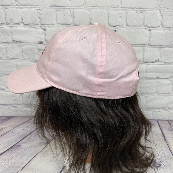 Dad Hat Women Cap Strap Back Pink GMC Embroidered Spell Out Automotive Car OSFM - Picture 2 of 8